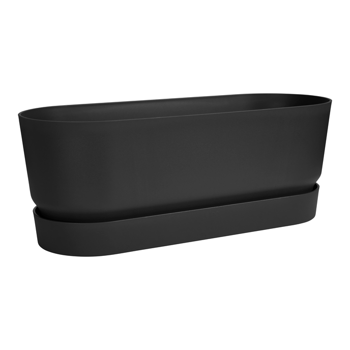 greenville pflanzgefäß lang 50cm living schwarz